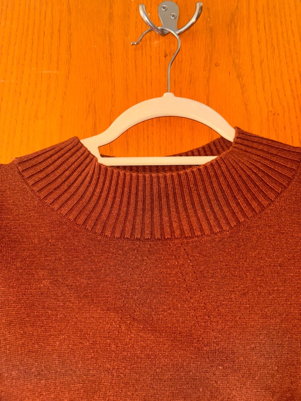 Cyrus Brown Ribbed-Neck Sweater - Picture 2 of 5